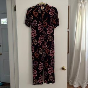 Farm Rio Snake Jumpsuit XS